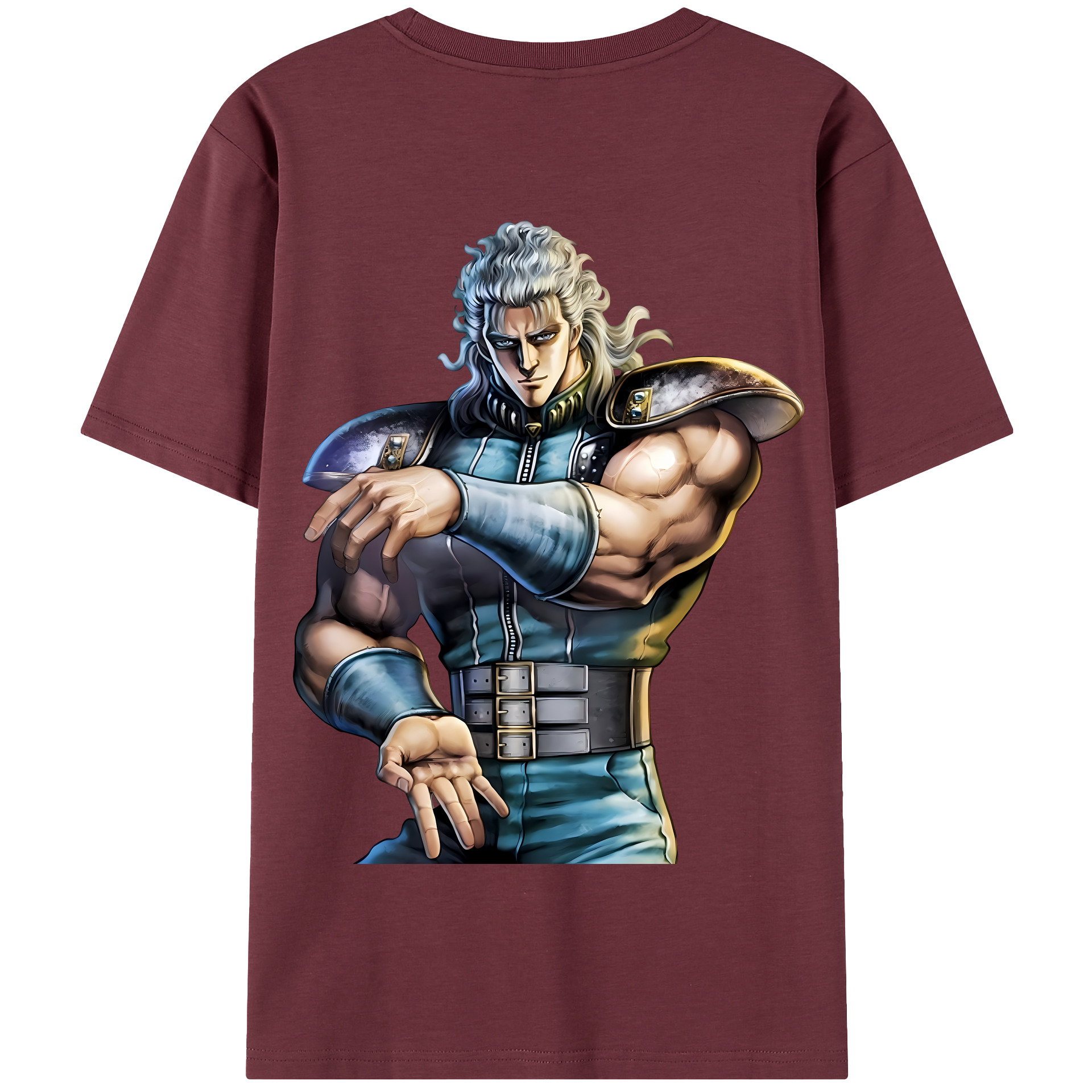（画像用） 北斗の拳 Fist of the North Star 綿100％半袖Tシャツ（背面プリント）
